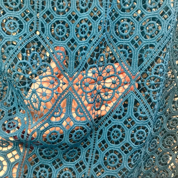 🎀NWT🎀 Deletta Anthropologie Blue Eyelet Tank - Picture 7 of 7